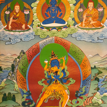 Tải hình ảnh vào trình xem Thư viện, Thangka Kalachakra bẩm sinh được vẽ bằng tay