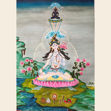 Tải hình ảnh vào trình xem Thư viện, Consecrated Vishvamata Thangka (blessed in empowerment)