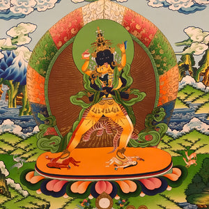 Thangka Kalachakra bẩm sinh được vẽ bằng tay