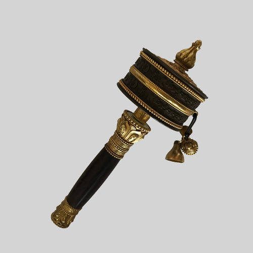 Brown Handheld Prayer Wheel