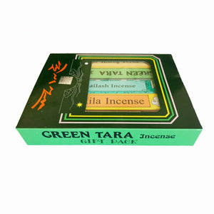 Set de regalo de incienso tibetano de tara verde