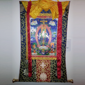 Tanka de Avalokiteshvara de 8 brazos