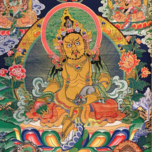 Load image into Gallery viewer, Five Dzambhala Embroidered Thangka - Jambhala - Pancha Kubera