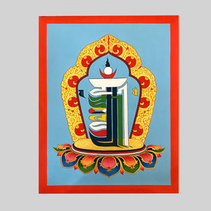 Kalachakra Ten-Fold Powerful Symbol Thangka