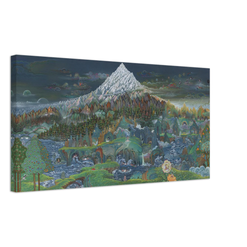Vision of the Pure Realm of Northern Shambhala - Canvas
